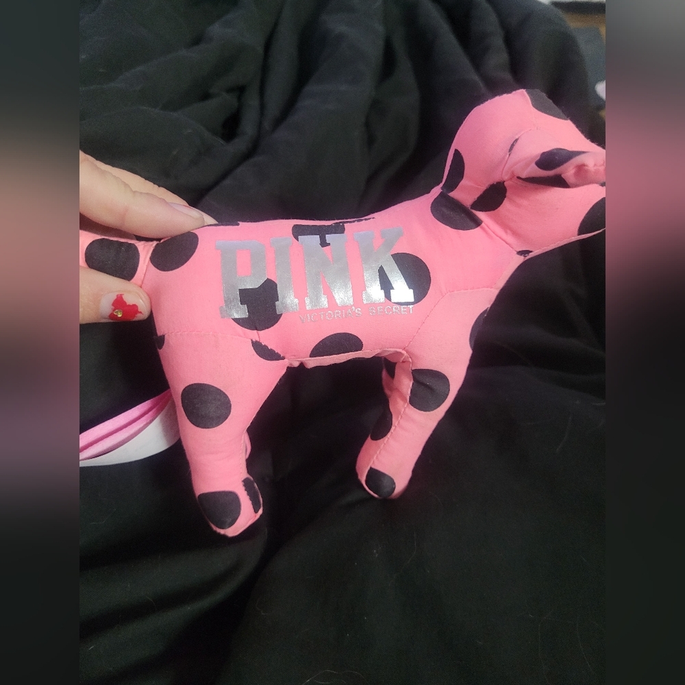 Pink Victoria's Secret dog plush